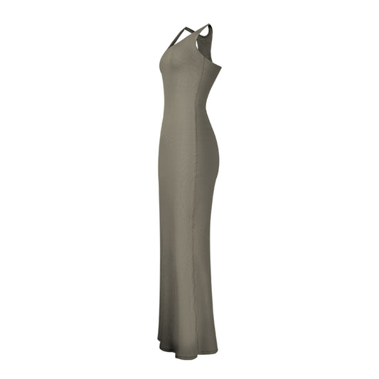 Padded Sleeveless Dress with Built-In Shorts