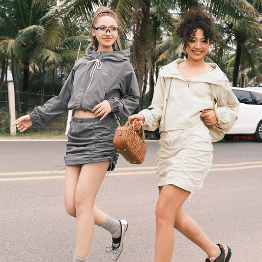 Oversized Hooded Sports Jacket