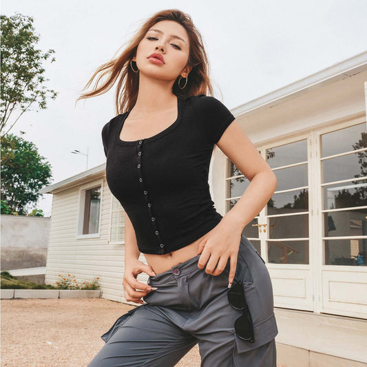 Short Sleeve Pilates Yoga T-Shirt