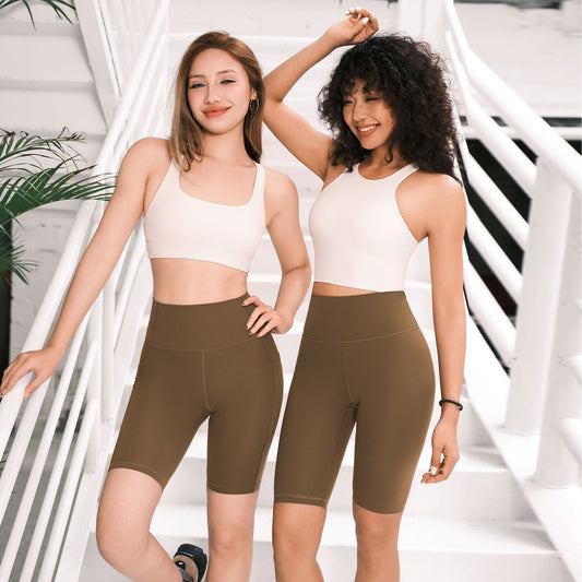 High-Waisted Yoga Shorts