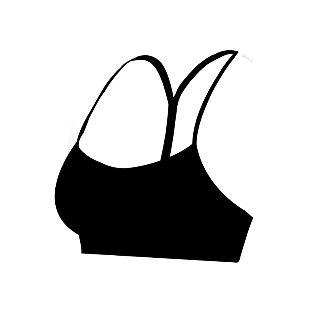 Aria Leisure Y-Racerback Sports Bra Black
