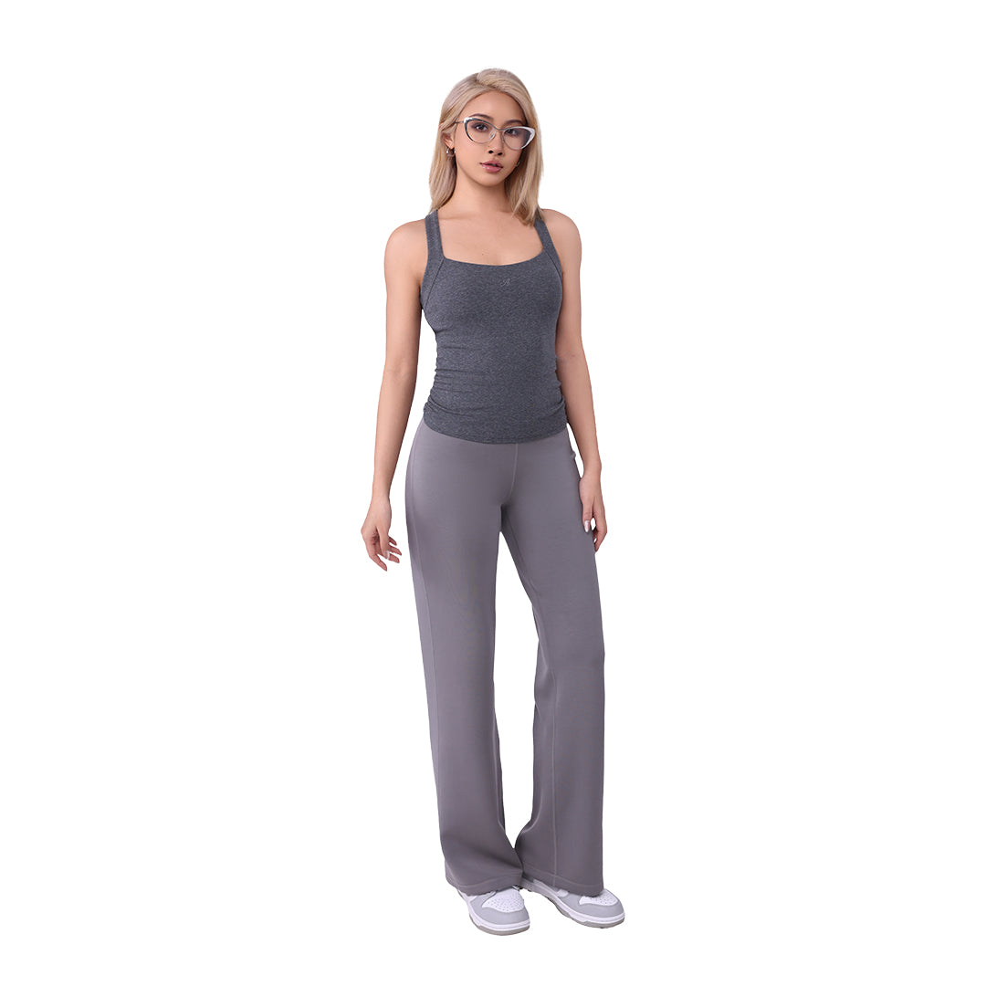 Aria Leisure High-Waisted "Super" Pants Greige