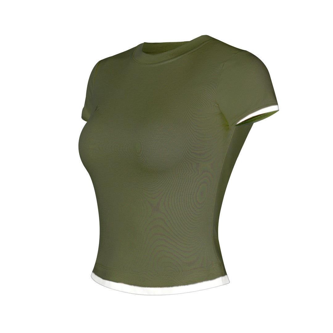 Aria Leisure Cool-Feel "Little Glutinous Rice" Tee Green
