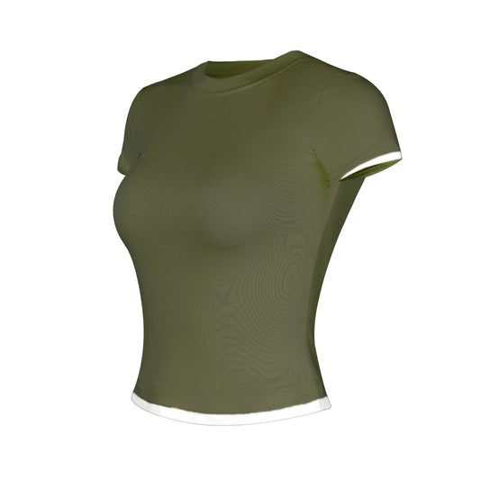Aria Leisure Cool-Feel "Little Glutinous Rice" Tee Green
