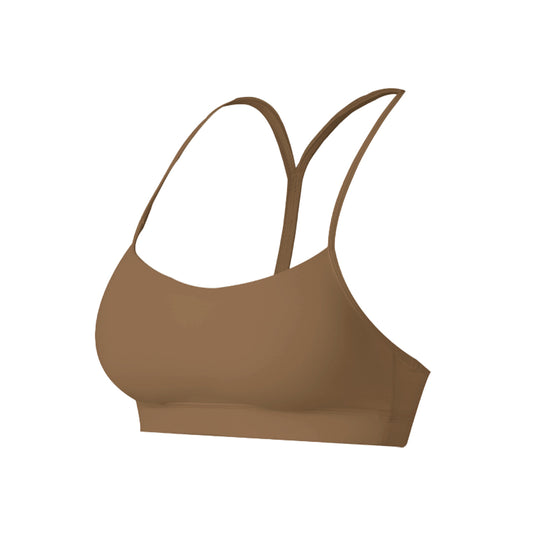 Aria Leisure Y-Racerback Sports Bra Mocha