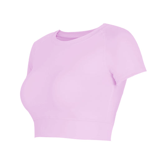 Cropped Slim Fit Sports T-Shirt
