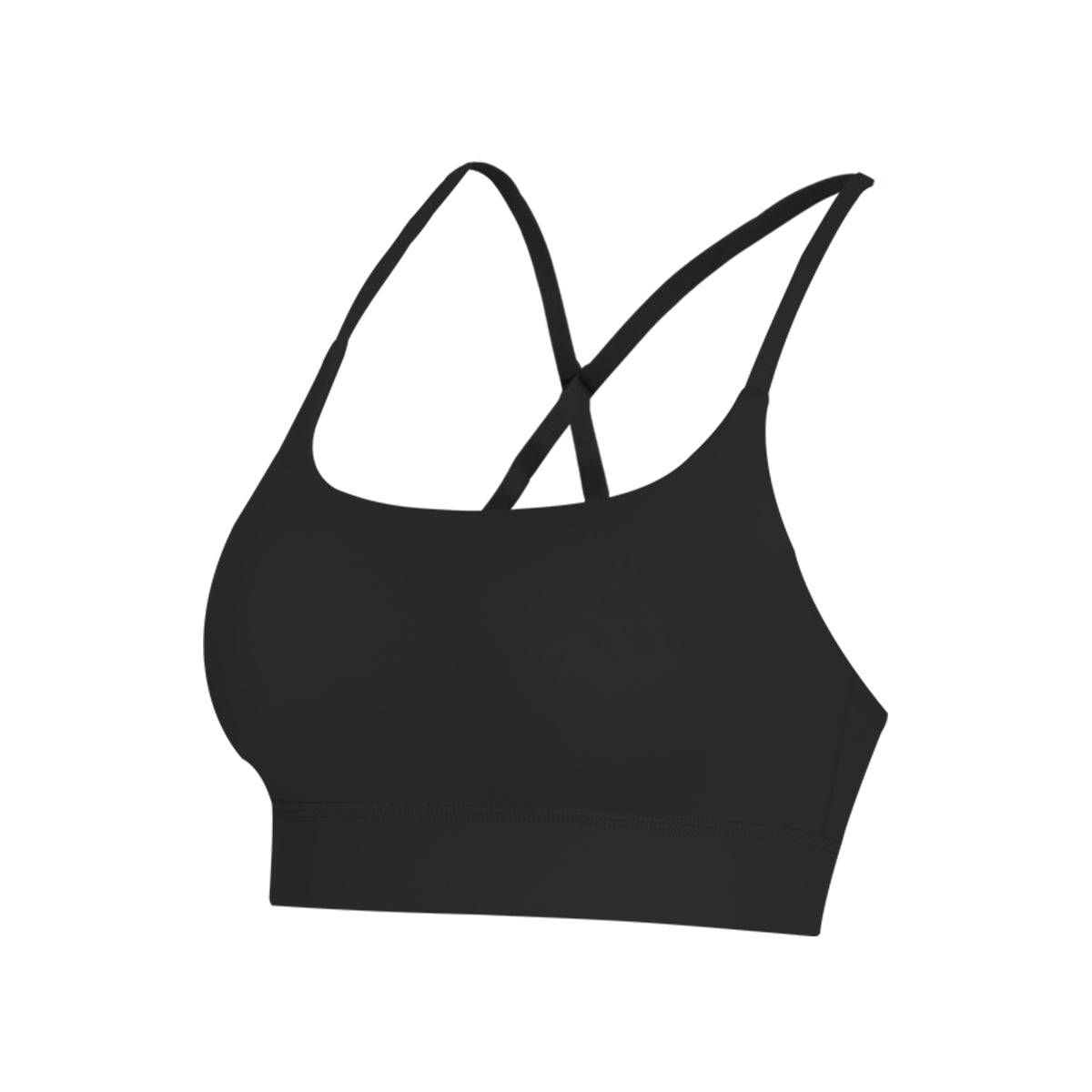 Aria Leisure Cross Strap Backless Sports Bra Black