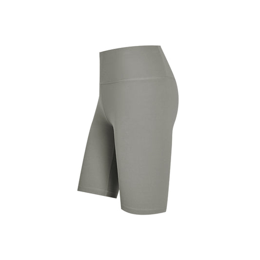 Aria Leisure High-Waisted Scrunch Butt Yoga Shorts Gray