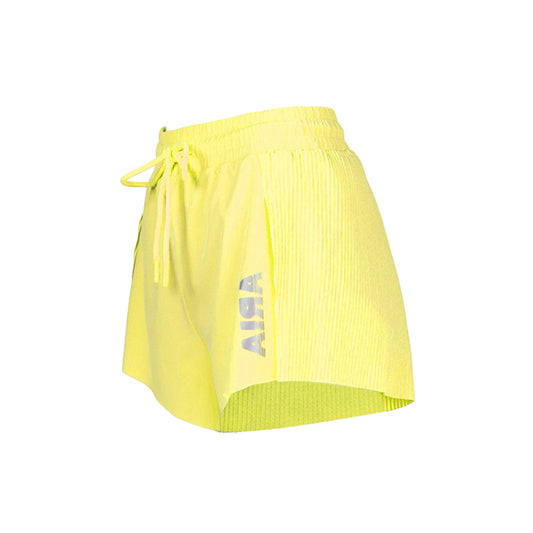 Aria Leisure Two-in-One Quick-Dry Running Shorts Yellow