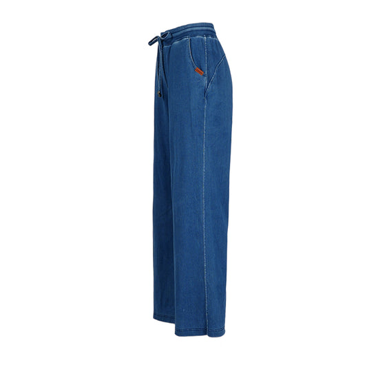 Denim Loose Straight-Leg Jeans
