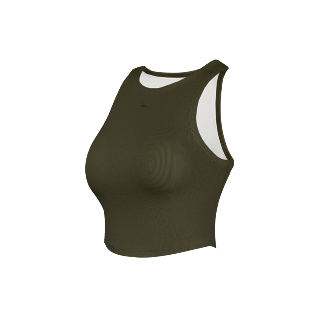 Aria Leisure High-Impact Racerback Sports Tank Grayish Green