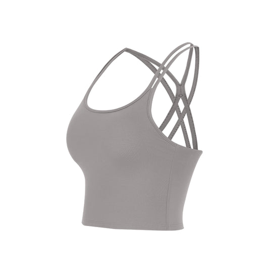 Cross Strap Backless Workout Tank